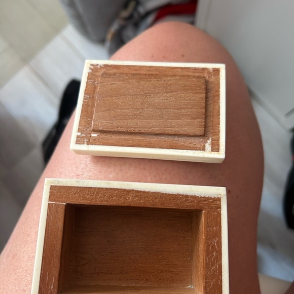 4/$100 brutalist bone Cream Rectangular trinket storage container 🙋♂️ - Picture 5 of 6